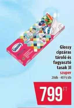Coop Glossy cipzáras tároló és fagyasztó tasak 3l ajánlat