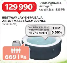 Auchan Bestway lay-z-spa baja airjet masszázsmedence ajánlat