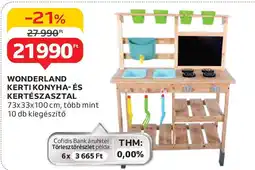 Auchan Wonderland kerti konyha- és kertészasztal ajánlat