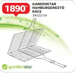 Auchan Gardenstar hamburgersütő rács ajánlat