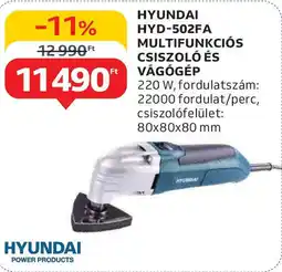 Hyundai hyd-502fa multifunkciós csiszoló és vágógép