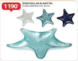 Auchan Üveg csillag alakú tál ajánlat