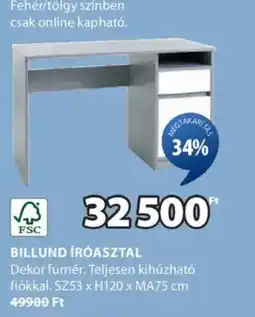 JYSK Billund íróasztal ajánlat