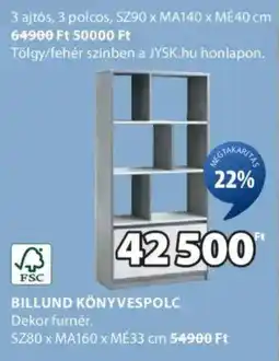 JYSK Billund könyvespolc ajánlat