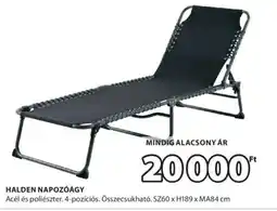 JYSK Halden napozóágy ajánlat