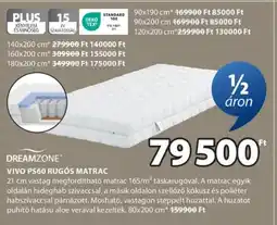 JYSK Dreamzone vivo ps60 rugós matrac ajánlat