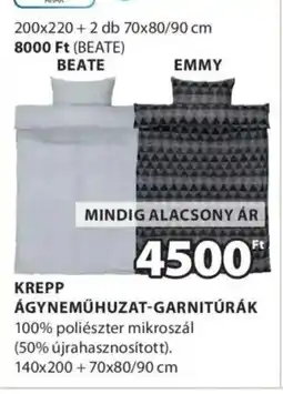 JYSK Krepp ágyneműhuzat-garnitúrák ajánlat