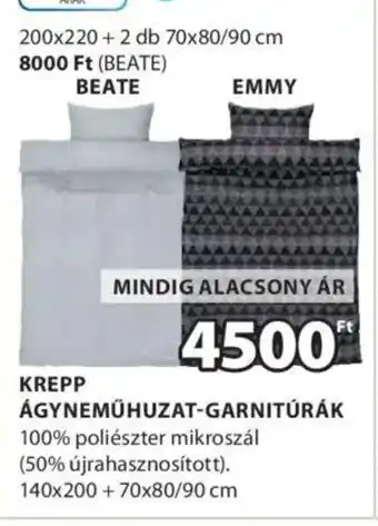 JYSK Krepp ágyneműhuzat-garnitúrák ajánlat