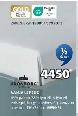 JYSK Kronborg vanja lepedő ajánlat