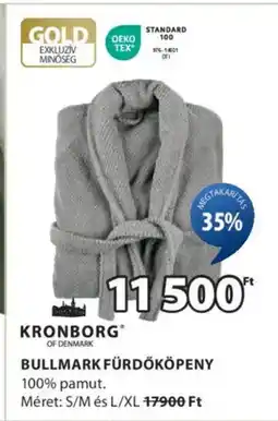 JYSK Kronborg bullmark fürdőköpeny ajánlat