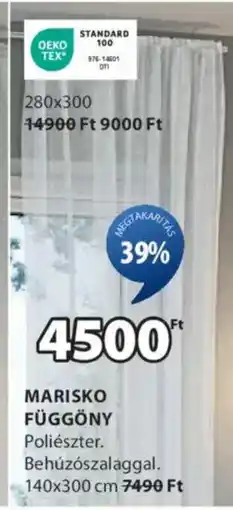 JYSK Marisko függöny ajánlat