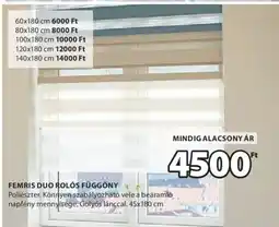 JYSK Femris duo rolós függöny ajánlat