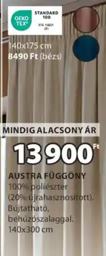 JYSK Austra függöny ajánlat