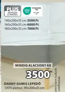 JYSK Dagny gumis lepedő ajánlat
