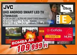 Expert Jvc uhd android smart led tv ajánlat