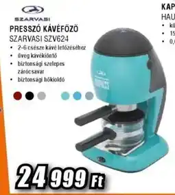 Expert Szarvasi presszó kávéfőző ajánlat