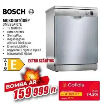 Expert Bosch mosogatógép ajánlat