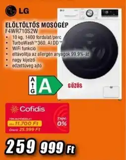 Expert Lg elöltöltős mosógép ajánlat