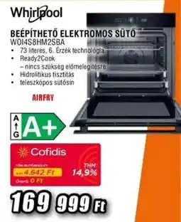 Expert Whirlpool beépíthető elektromos sütő ajánlat