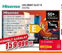 Expert Hisense uhd smart qled tv ajánlat