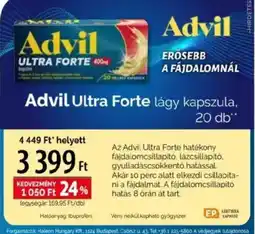 Pingvin Patika Advil ultra forte lágy kapszula ajánlat