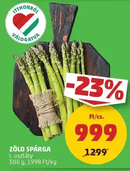 PENNY Zöld spárga ajánlat