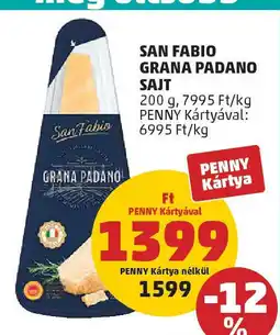PENNY San fabio grana padano sajt ajánlat