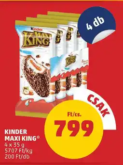 PENNY Kinder maxi king ajánlat