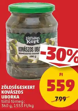 PENNY Zöldségeskert kovászos uborka ajánlat