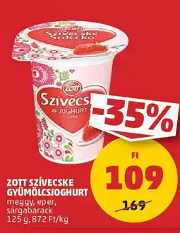 PENNY Zott szívecske gyümölcsjoghurt ajánlat
