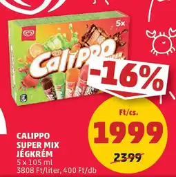 PENNY Calippo super mix jégkrém ajánlat