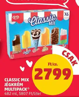 PENNY Classic mix jégkrém multipack ajánlat