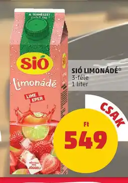 PENNY Sió limonádé ajánlat