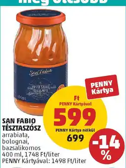 PENNY San fabio tésztaszósz ajánlat