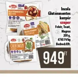 Coop Incola Gluténmentes kenyér ajánlat