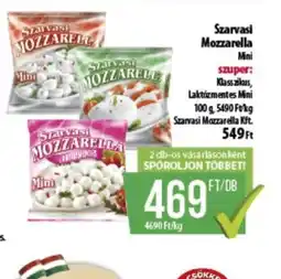 Coop Szarvasi Mozzarella Mini ajánlat