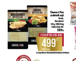 Coop Cheese 4 You szeletelt sajt ajánlat