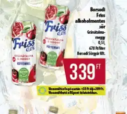 Coop Borsodi Friss alkoholmentes sör ajánlat