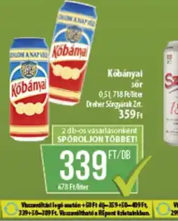 Coop Kőbányai sör ajánlat