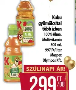 Coop Kubu gyümölcsital ajánlat