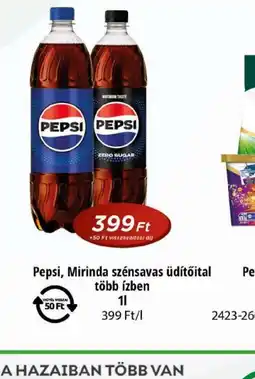 Real Pepsi, Mirinda szénsavas üdítőital ajánlat