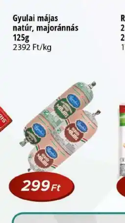 Real Gyulai májas natúr, majoránnás ajánlat