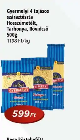 Real Gyermelyi 4 tojásos száraztészta ajánlat