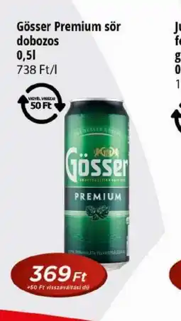 Real Gösser Premium sör dobozos ajánlat