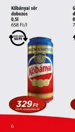 Real Kőbányai sör dobozos ajánlat