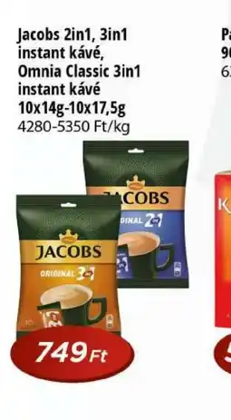 Real Jacobs 2in1, 3in1 instant kávé ajánlat