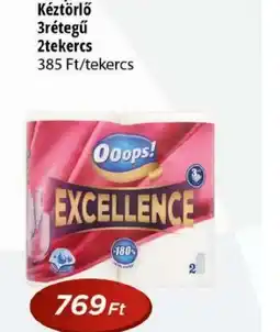 Real Ooops! Excellence Kéztörlő ajánlat