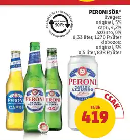 PENNY Peroni sör ajánlat