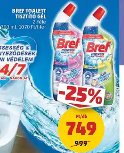 PENNY Bref toalett tisztító gél ajánlat
