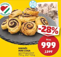 PENNY Kakaós mini csiga ajánlat